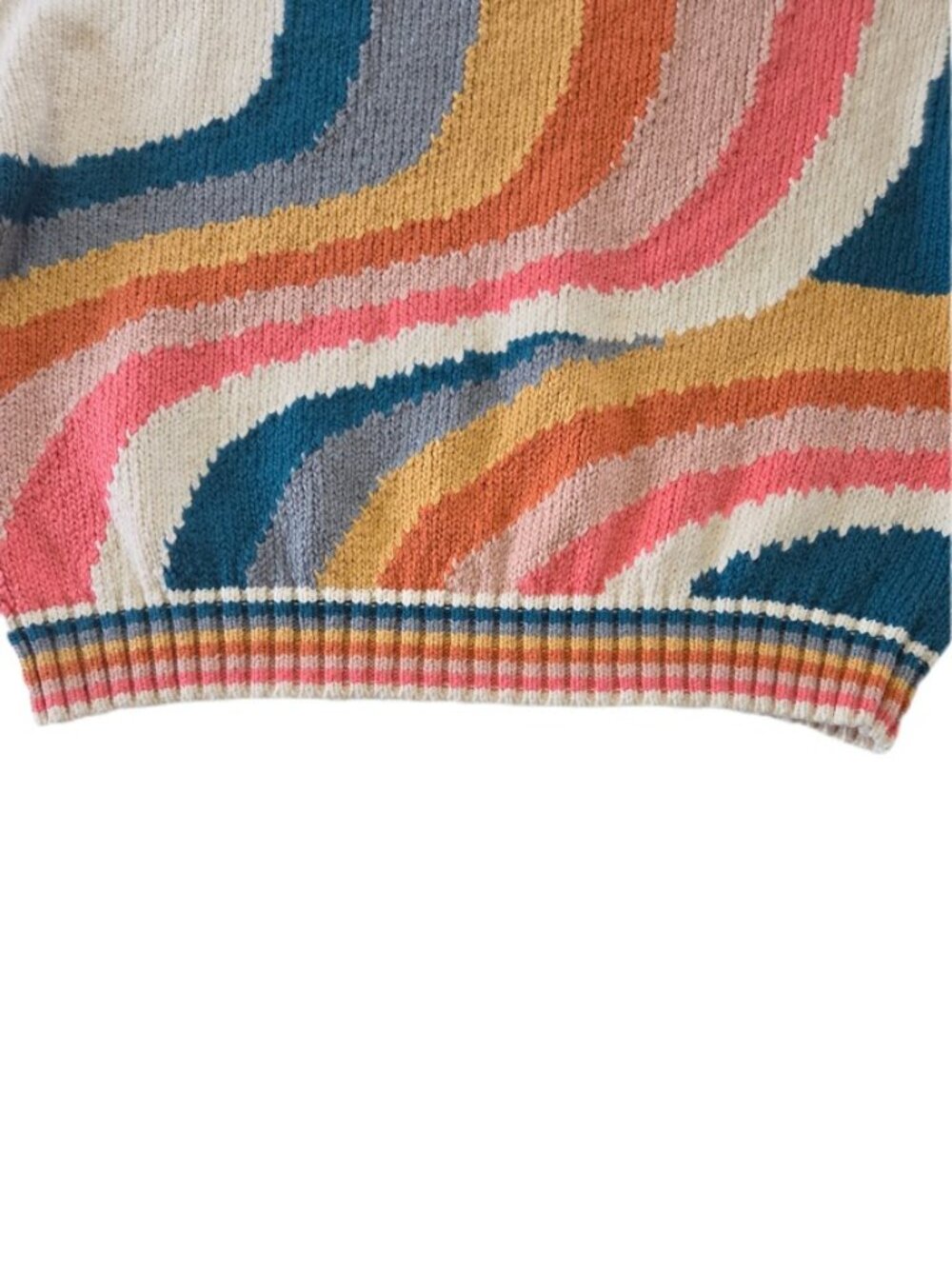Mother The Itsy Crop Jumper Sweater Cotton Hypnotize Me Multicolor L - Picture 11 of 14